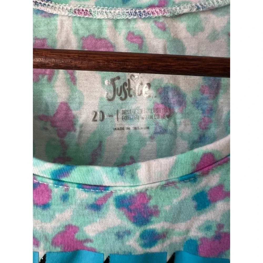 Justice Girls Tie Dye Graphic T Shirt Better Together Arrow Tee‎